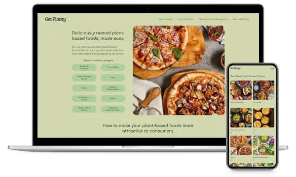 Screenshot of Get Planty website